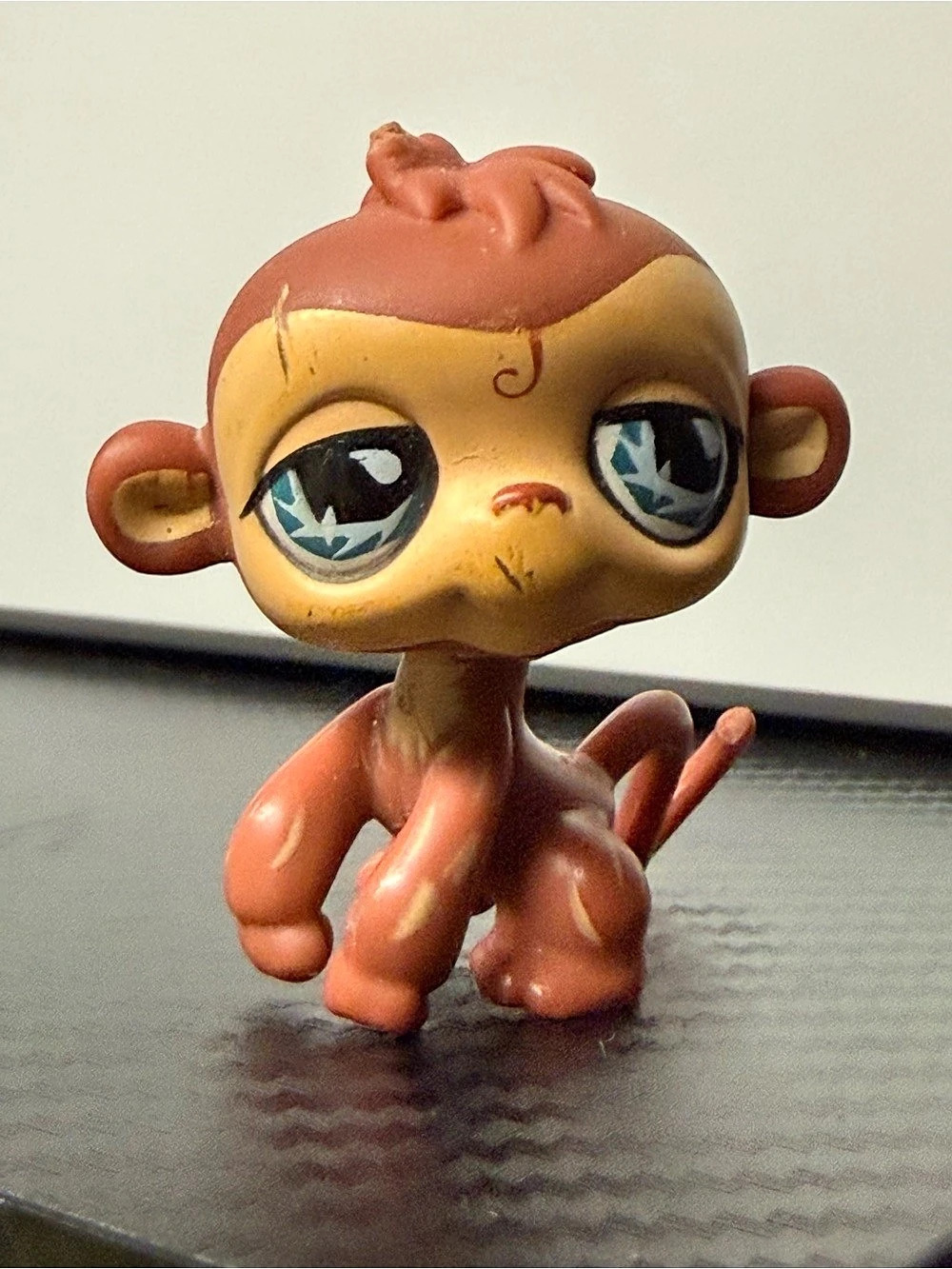 Hasbro Littlest Pet Shop Monkey #485 Brown & Yellow